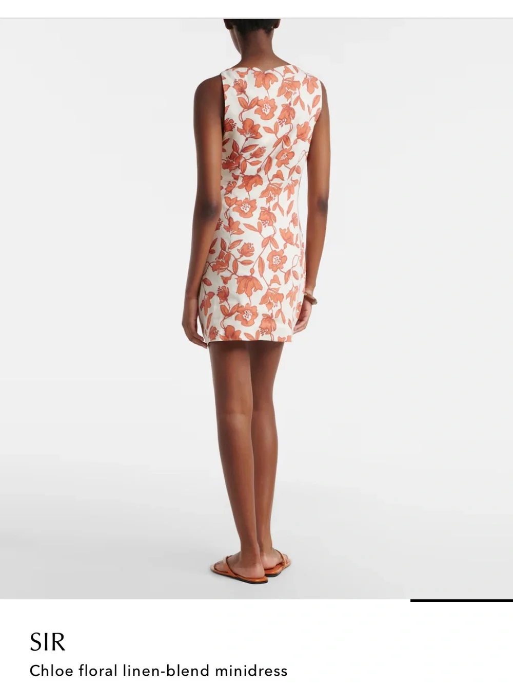 NWT SIR Chloe Floral Linen Mini Dress